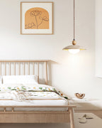 Travaro Lampe Pendante Travertin Accents Bois - Neutralighting