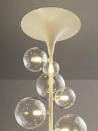 Lustra Suspension Laiton Verre Cascade pour Hallway - Neutralighting