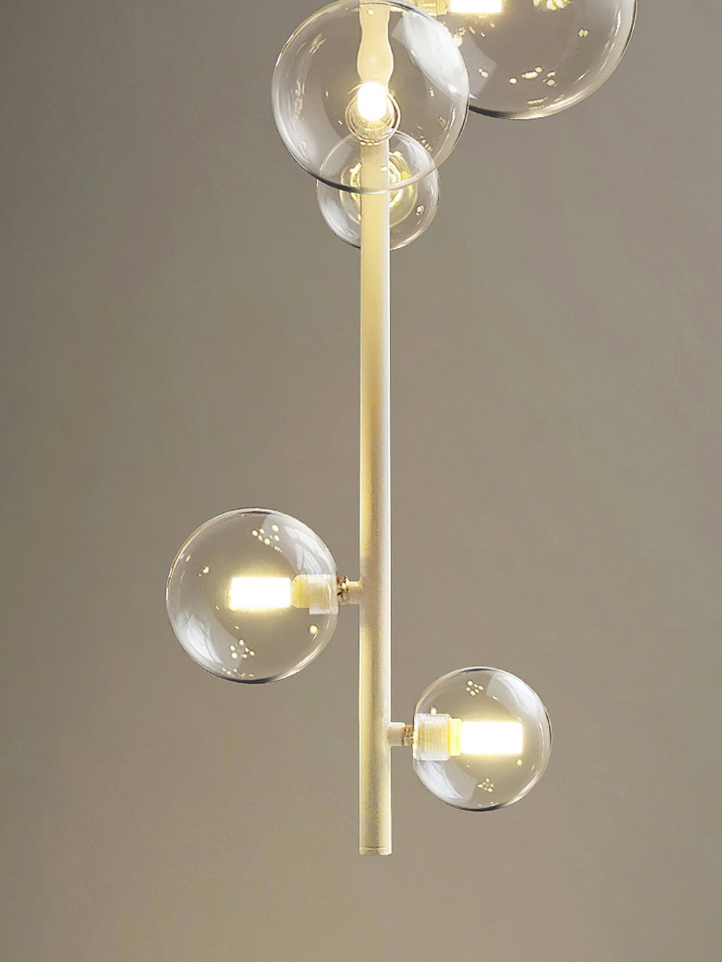 Lustra Suspension Laiton Verre Cascade pour Hallway - Neutralighting