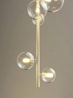 Lustra Suspension Laiton Verre Cascade pour Hallway - Neutralighting