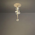Lustra Suspension Laiton Verre Cascade pour Hallway - Neutralighting