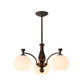Aurora Chandelier Vintage à Orbe Givré - Neutralighting