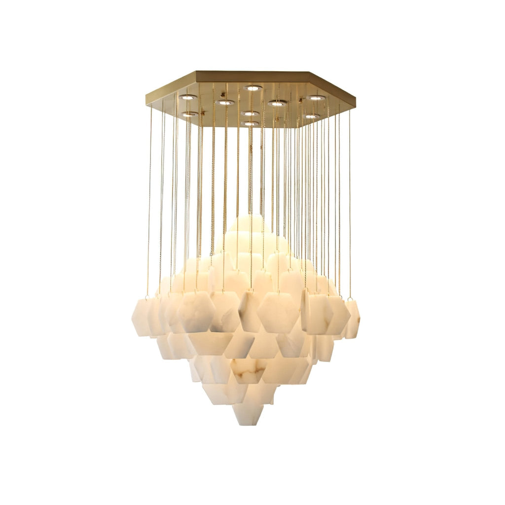 Aurelia Chandelier de Luxe en Albâtre - Neutralighting