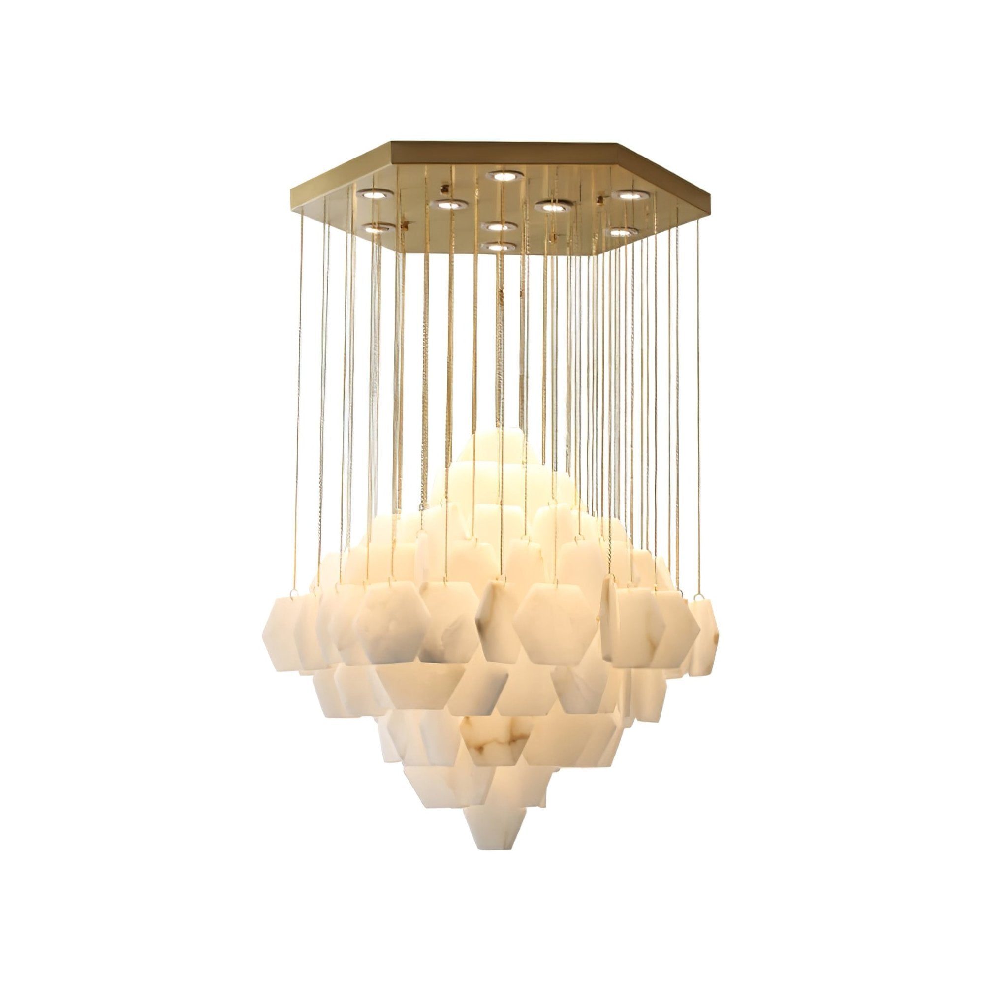 Aurelia Chandelier de Luxe en Albâtre - Neutralighting
