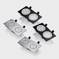 Spots led encastrables carrés à intensité variable pour éclairage intérieur Élise Rêverie - Lignes Graphiques & Décor Structuré