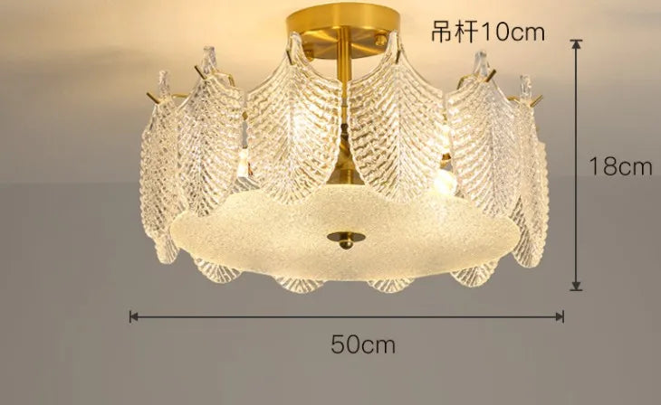 Lustre — De luxe en verre pour décoration intérieure élégante et moderne