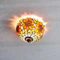 Plafonnier — En verre style tiffany pour éclairage artistique rétro