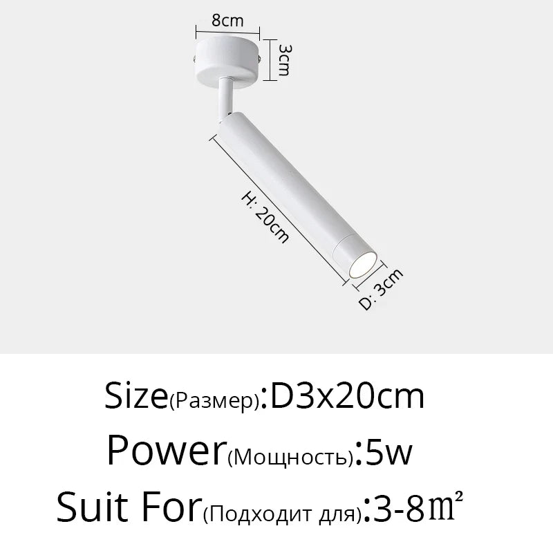 Projecteur led rond carré surface montée angle réglable Mérida Matin - Formes Arrondies & Harmonie Visuelle