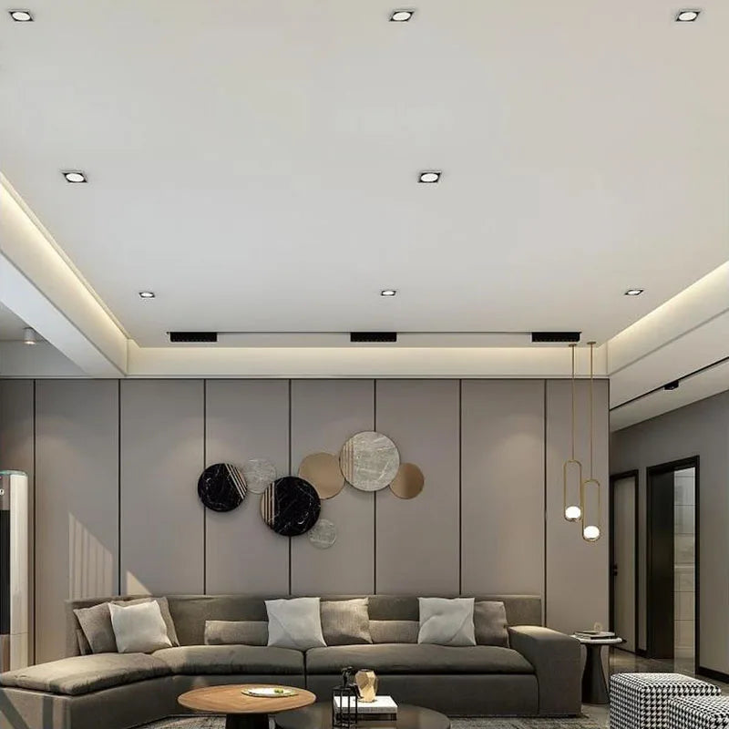 Spots led encastrables carrés à intensité variable pour éclairage intérieur Élise Rêverie - Lignes Graphiques & Décor Structuré