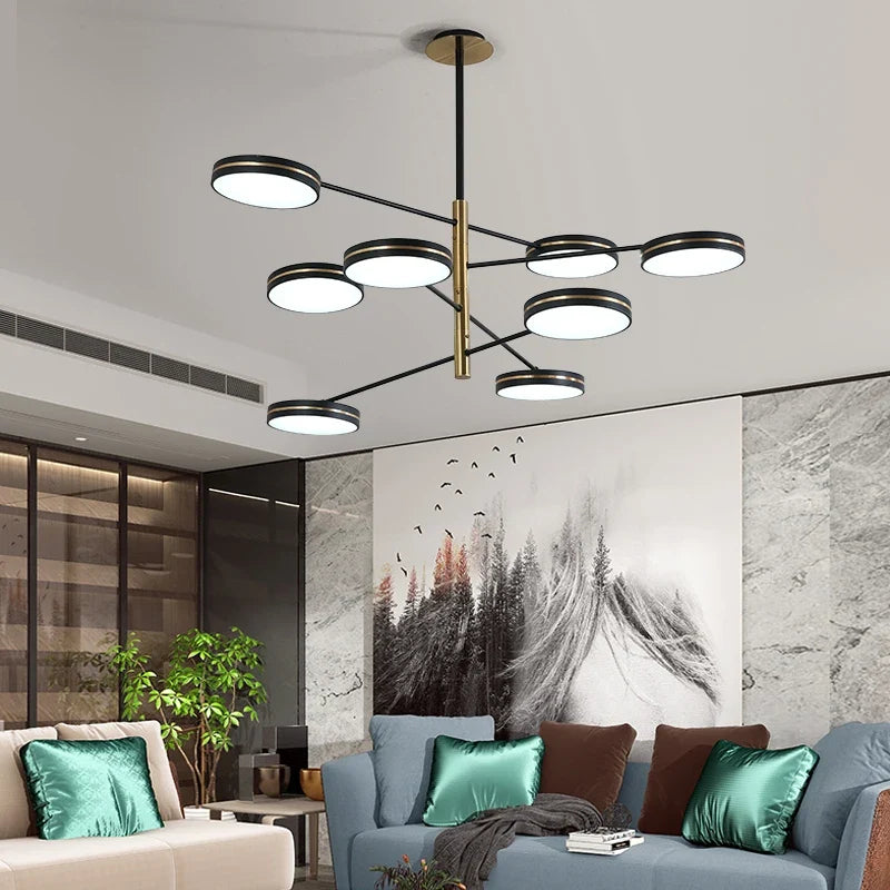 Lustre — LED moderne décoration tuyau érigé éclairage intérieur
