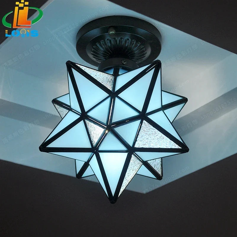 Plafonnier — Pentagramme moderne éclairage étoile pour couloir ou entrée