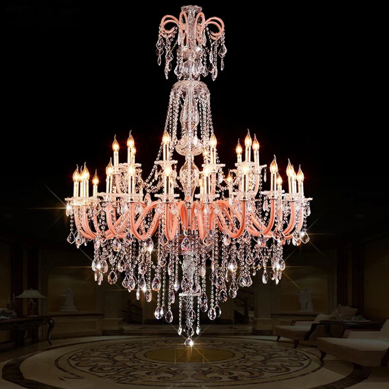Lustre — Moderne en cristal pour décoration intérieure élégante