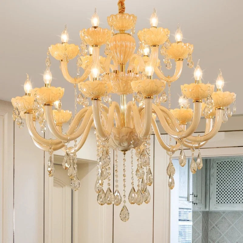 Lustre — En cristal européen créatif pour ambiance luxueuse