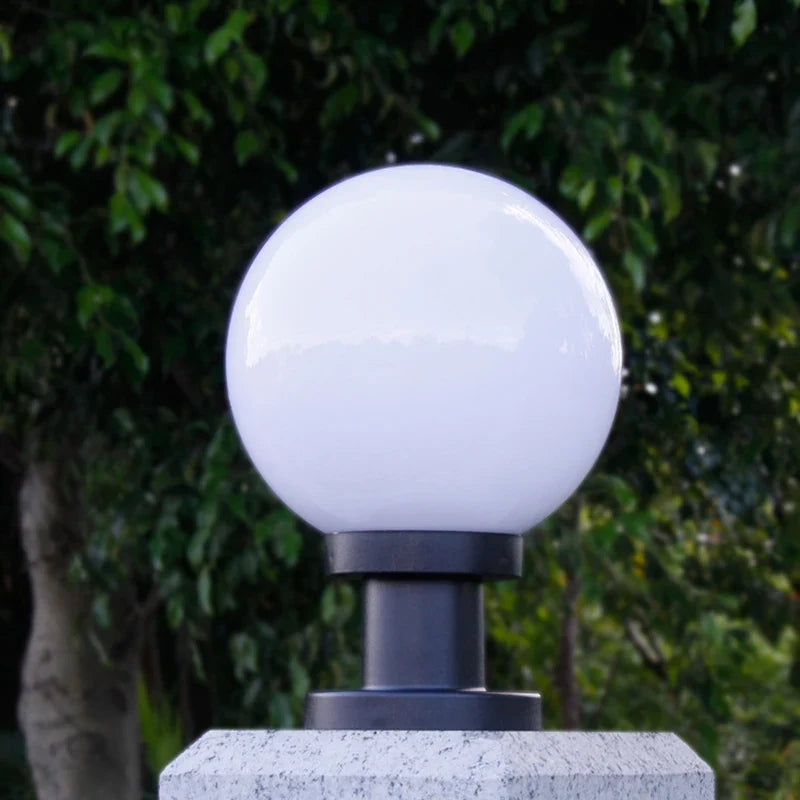 lampe pilier extérieure boule décorative pour éclairage jardin