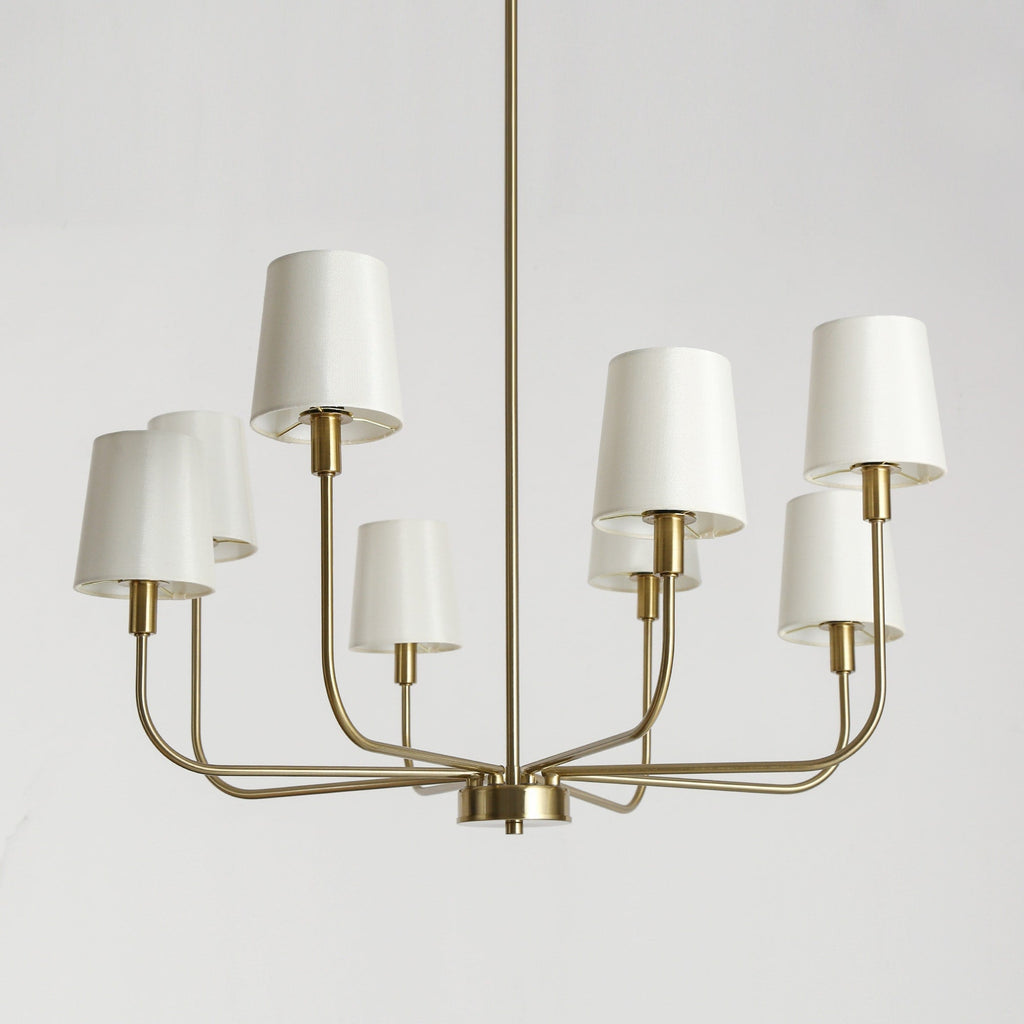 Nysilan Lustre Vintage Industriel Laiton Tissu - Neutralighting