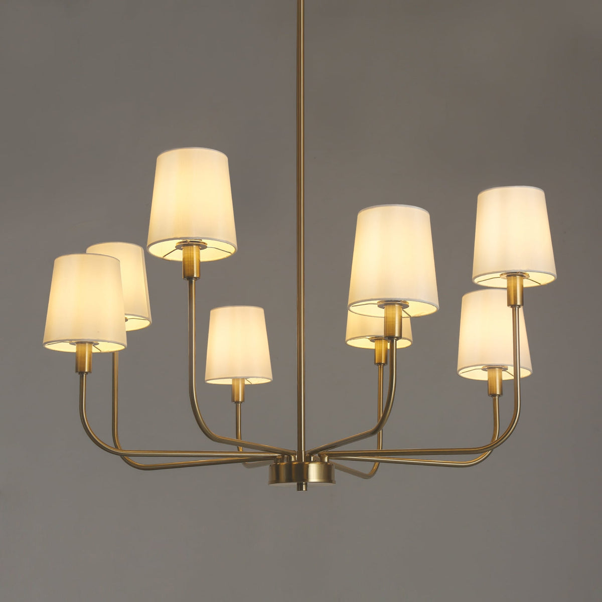 Nysilan Lustre Vintage Industriel Laiton Tissu - Neutralighting
