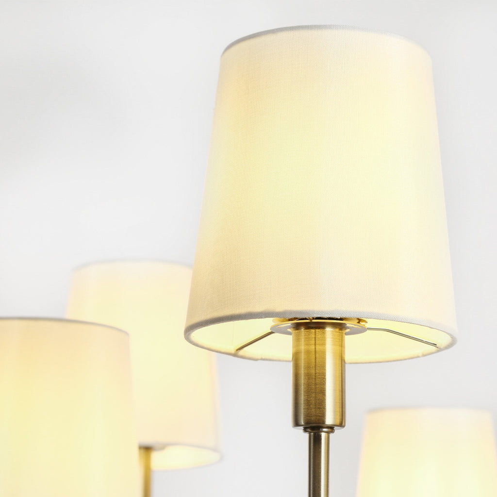Nysilan Lustre Vintage Industriel Laiton Tissu - Neutralighting