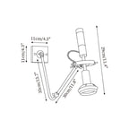 Cirra Applique Murale Industrielle Vintage Spot - Neutralighting