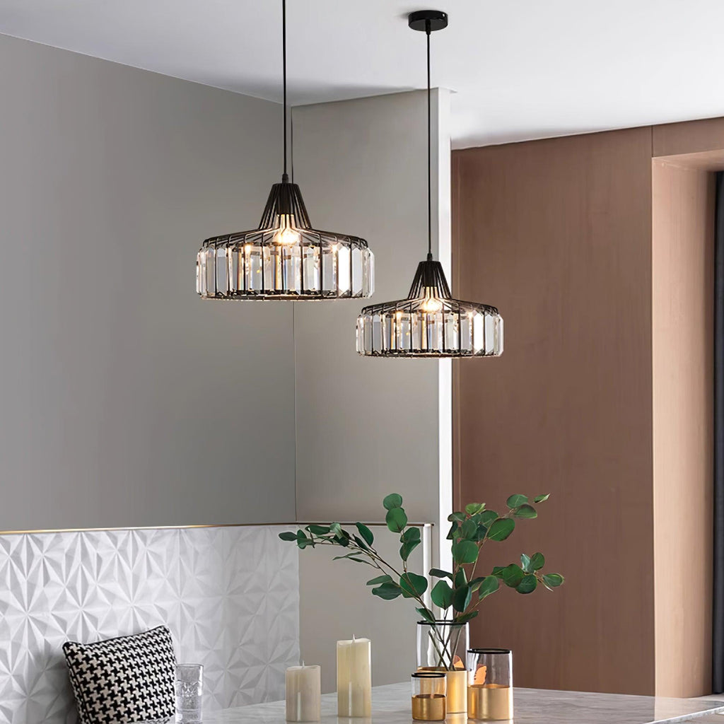 Hinkley Lampe Pendante Cristal Géométrique Moderne - Neutralighting