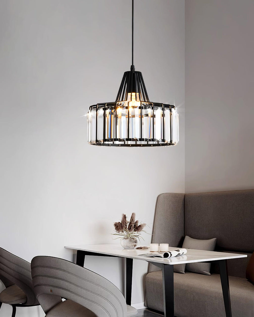 Hinkley Lampe Pendante Cristal Géométrique Moderne - Neutralighting