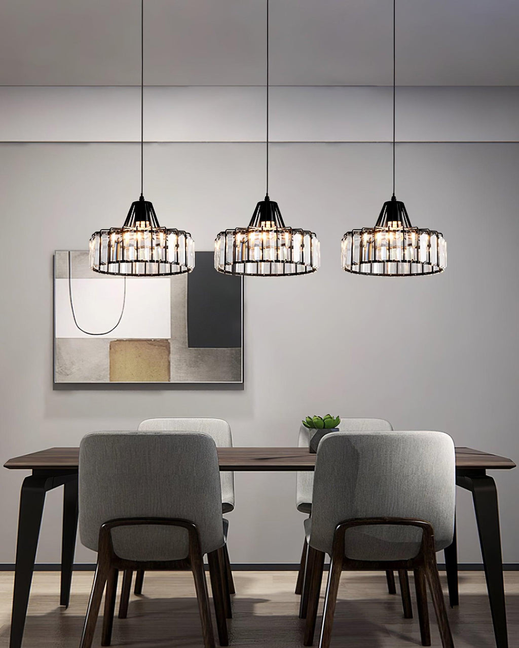 Hinkley Lampe Pendante Cristal Géométrique Moderne - Neutralighting