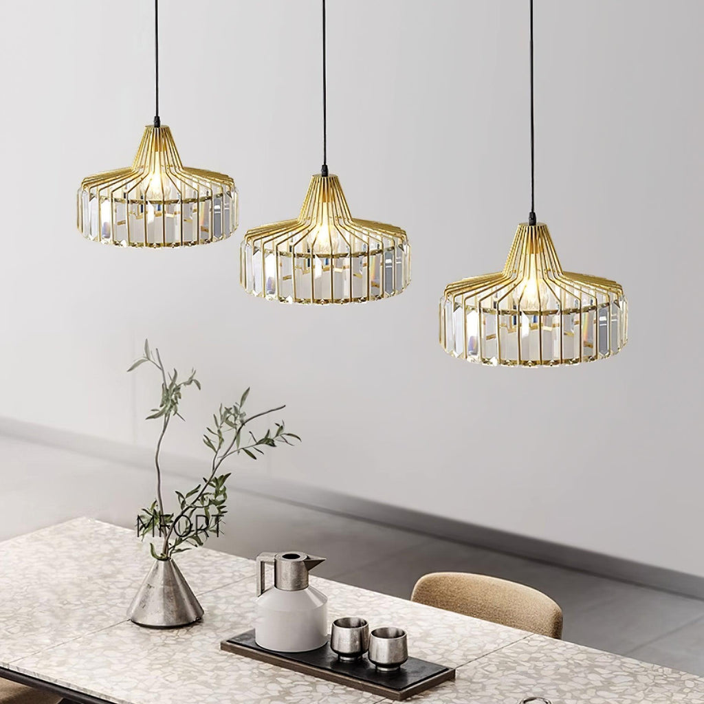 Hinkley Lampe Pendante Cristal Géométrique Moderne - Neutralighting