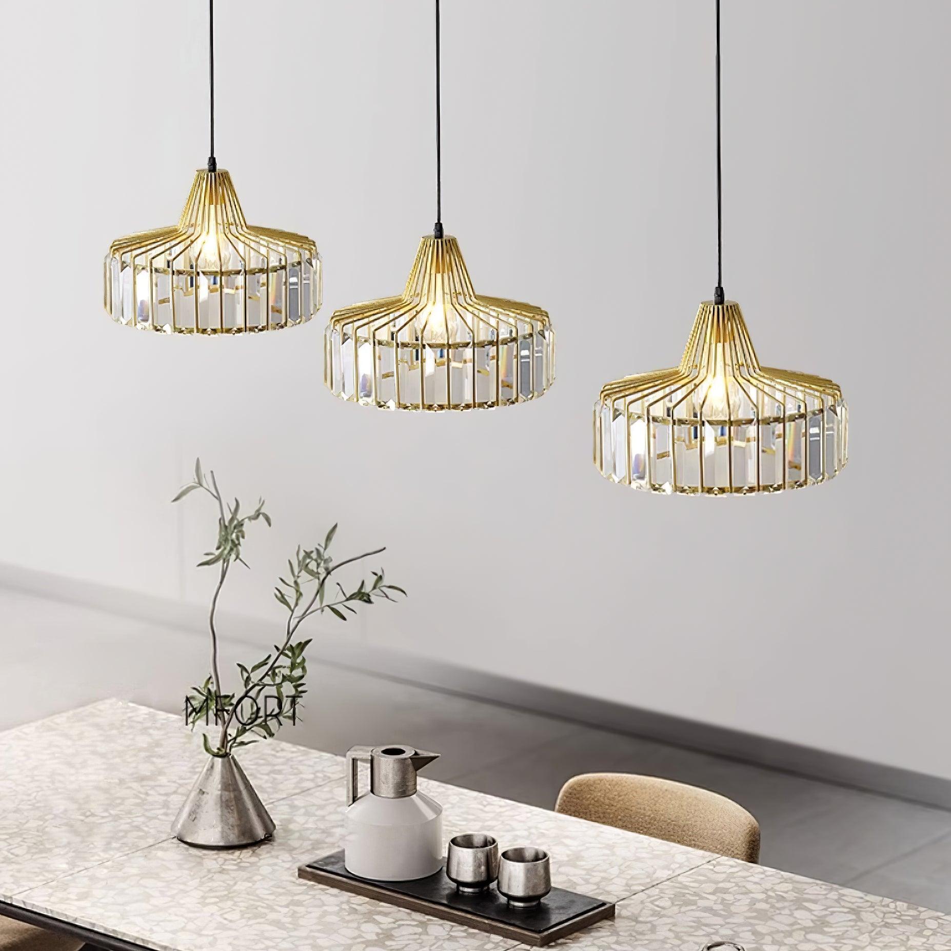 Hinkley Lampe Pendante Cristal Géométrique Moderne - Neutralighting