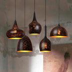 Solara Lampe à suspension creuse industrielle vintage - Neutralighting