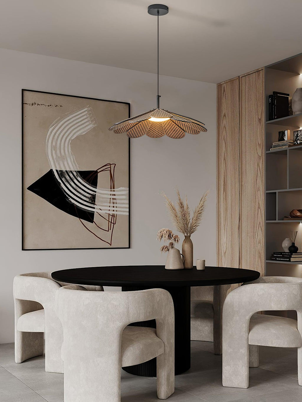 Zevarus Nordic Art Wabi-Sabi Bois Suspension Lumière - Neutralighting