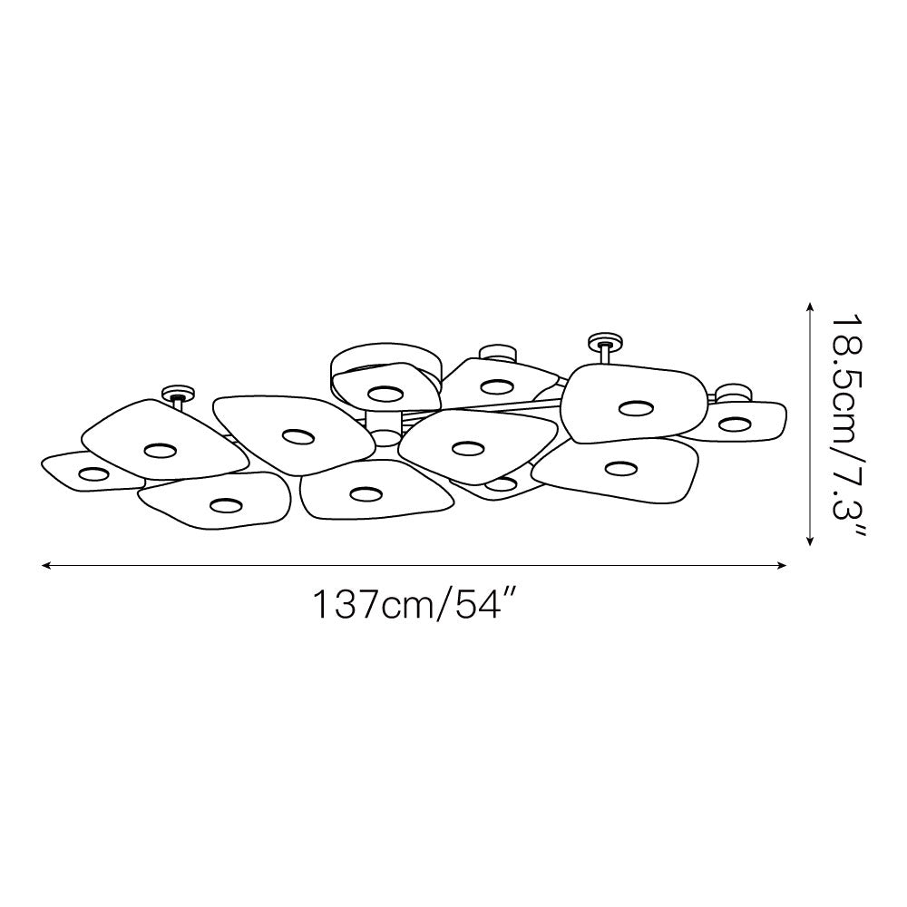 Cothaiel Lampe de Plafond en Métal et Albâtre à Créativité Individuelle - Neutralighting