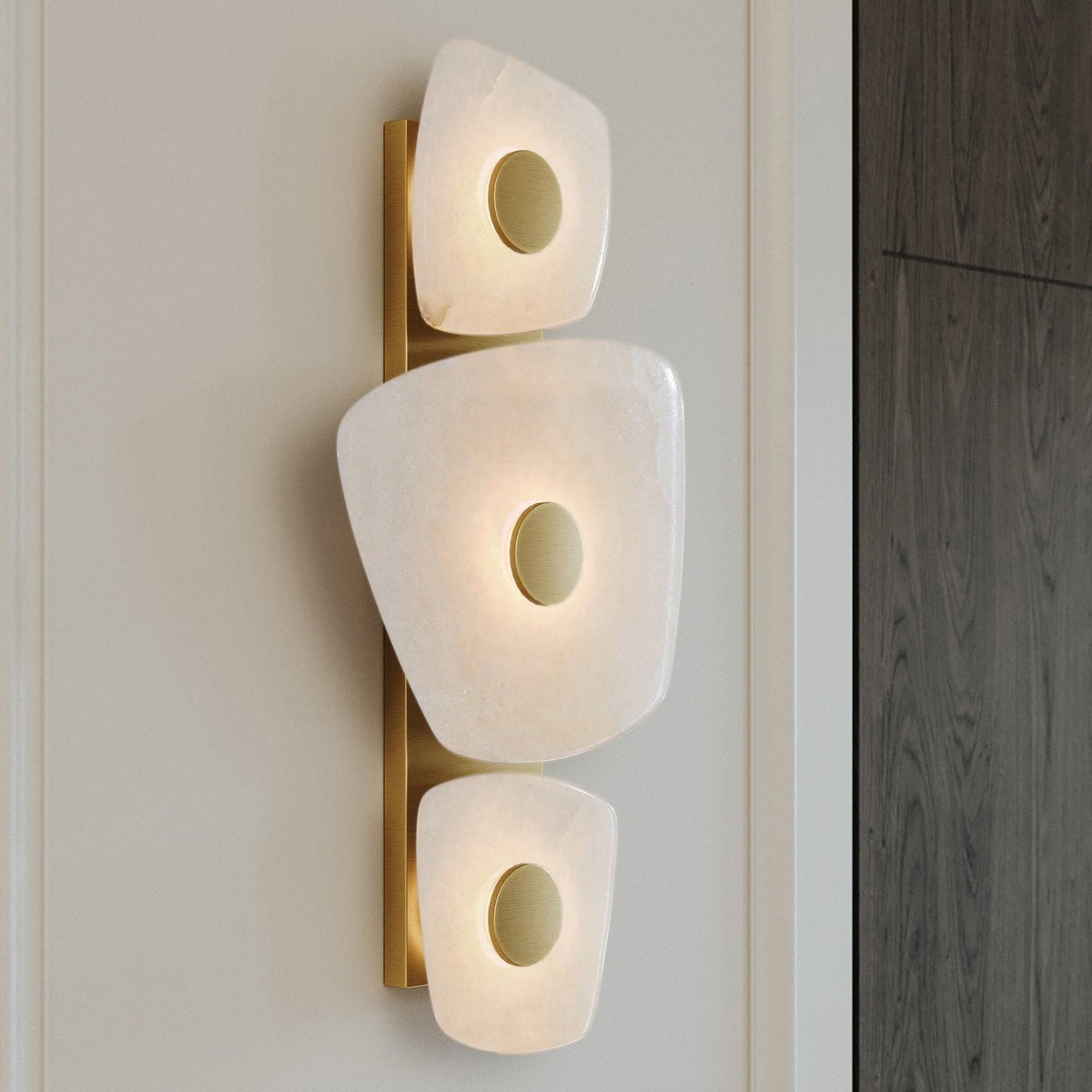 Itheora Applique Murale en Laiton et Albâtre à Créativité Individuelle - Neutralighting