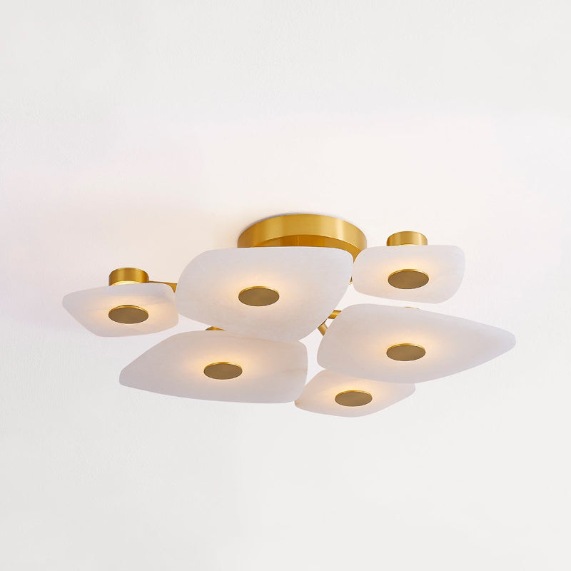 Cothaiel Lampe de Plafond en Métal et Albâtre à Créativité Individuelle - Neutralighting