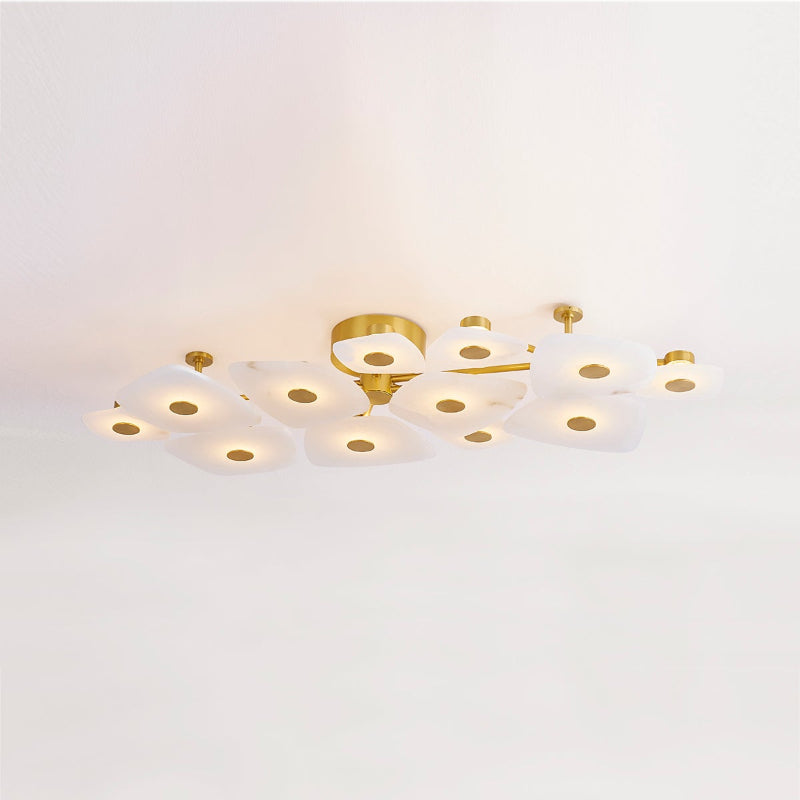 Cothaiel Lampe de Plafond en Métal et Albâtre à Créativité Individuelle - Neutralighting