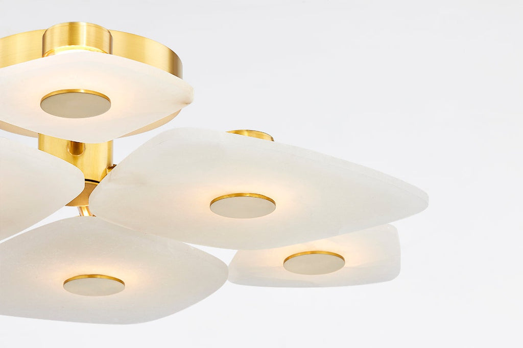 Cothaiel Lampe de Plafond en Métal et Albâtre à Créativité Individuelle - Neutralighting