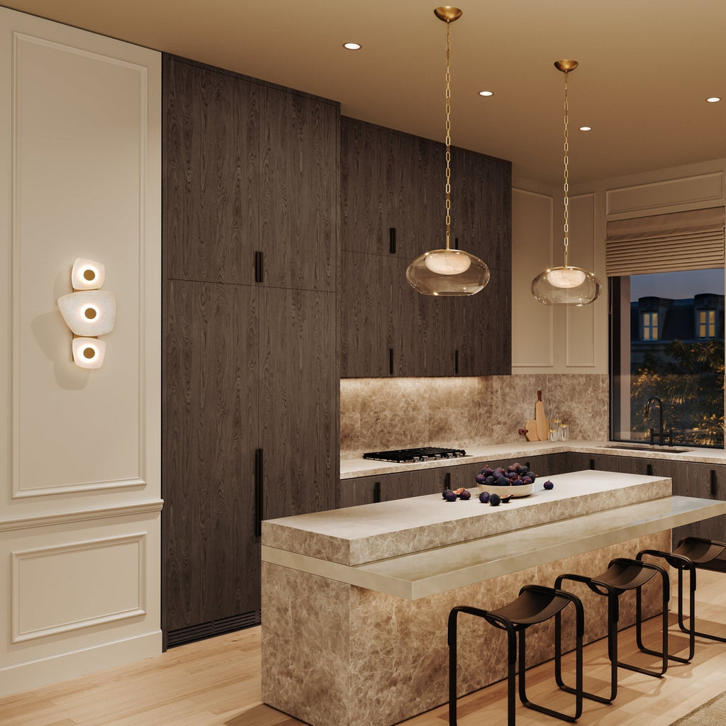 Vavenarae Applique Murale En Albâtre Asymétrique - Neutralighting
