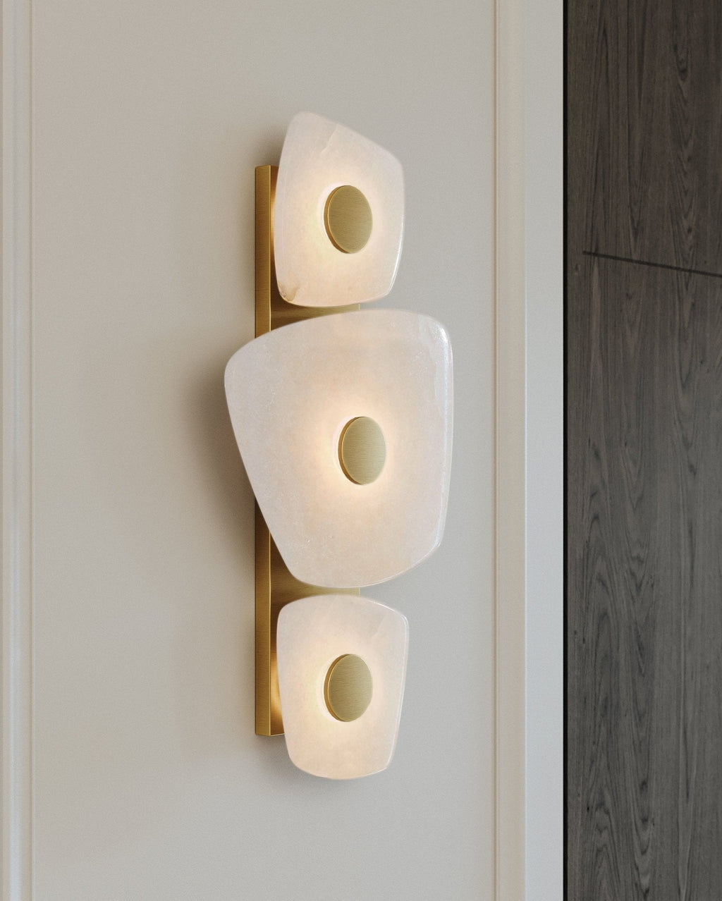 Vavenarae Applique Murale En Albâtre Asymétrique - Neutralighting