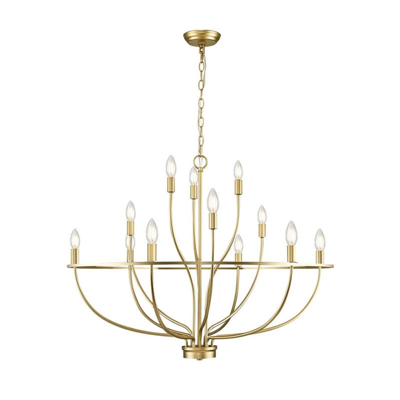 Aurelia Chandelier Cierge en Laiton Doré - Neutralighting