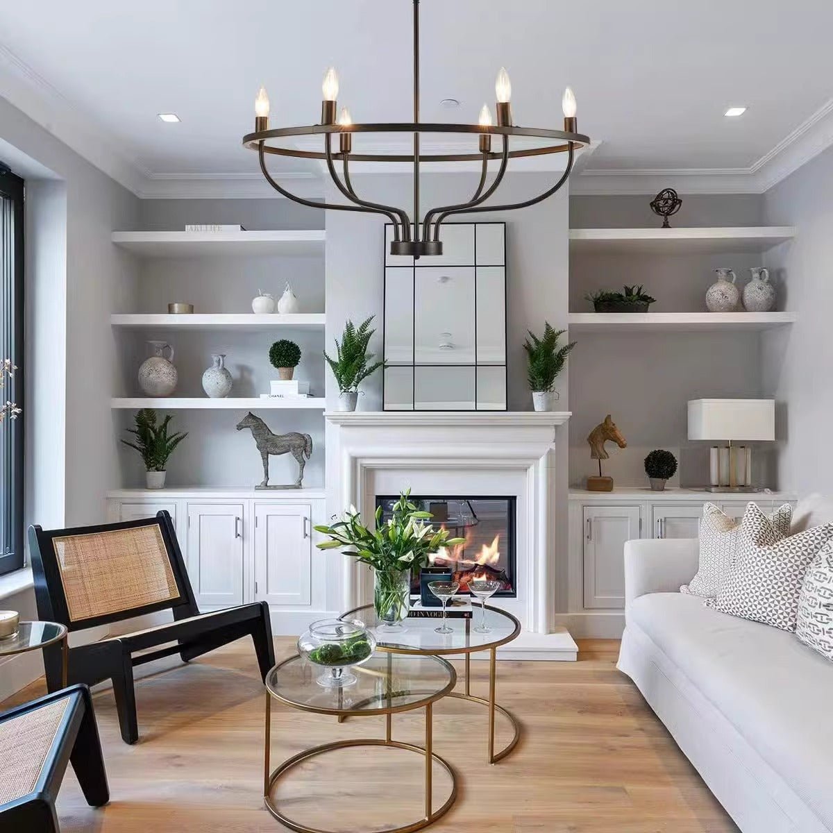 Aurelia Chandelier Cierge en Laiton Doré - Neutralighting