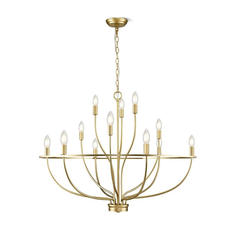 Aurelia Chandelier Cierge en Laiton Doré - Neutralighting