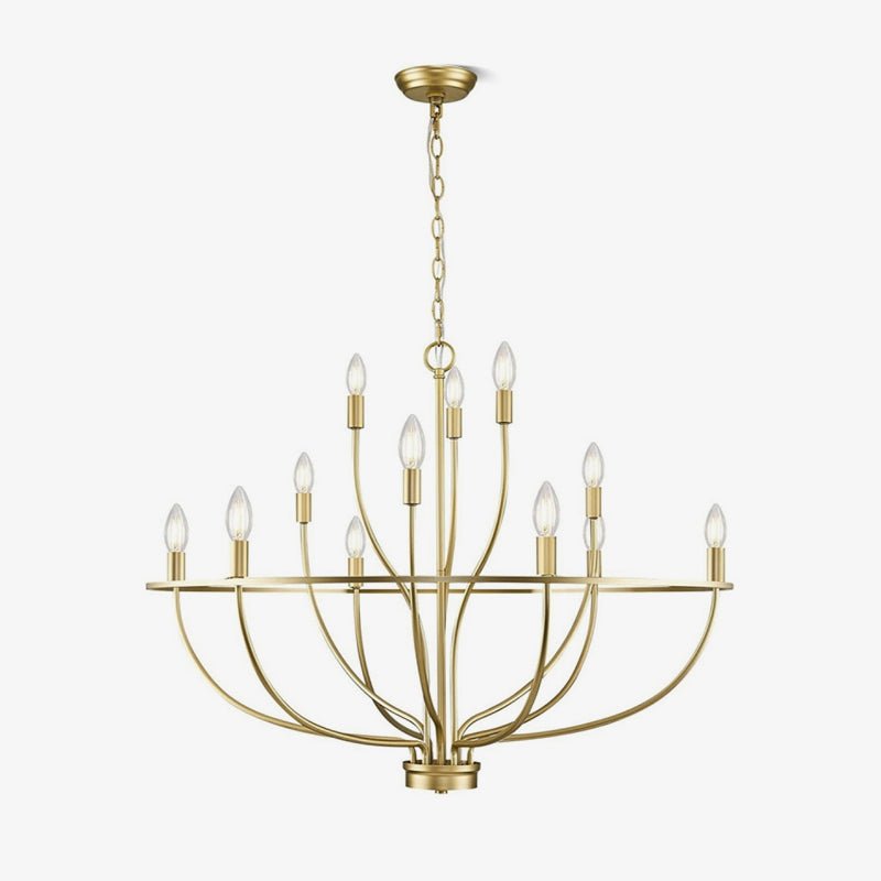 Aurelia Chandelier Cierge en Laiton Doré - Neutralighting