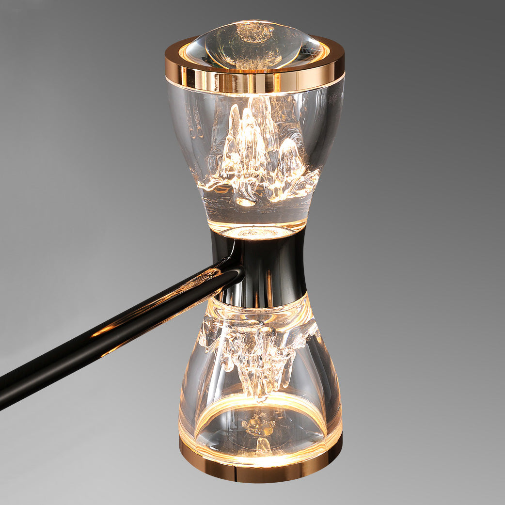 Orvelion Lustre de Luxe Postmoderne en Acrylique et Métal LED en Forme de Nid d'Abeille - Neutralighting