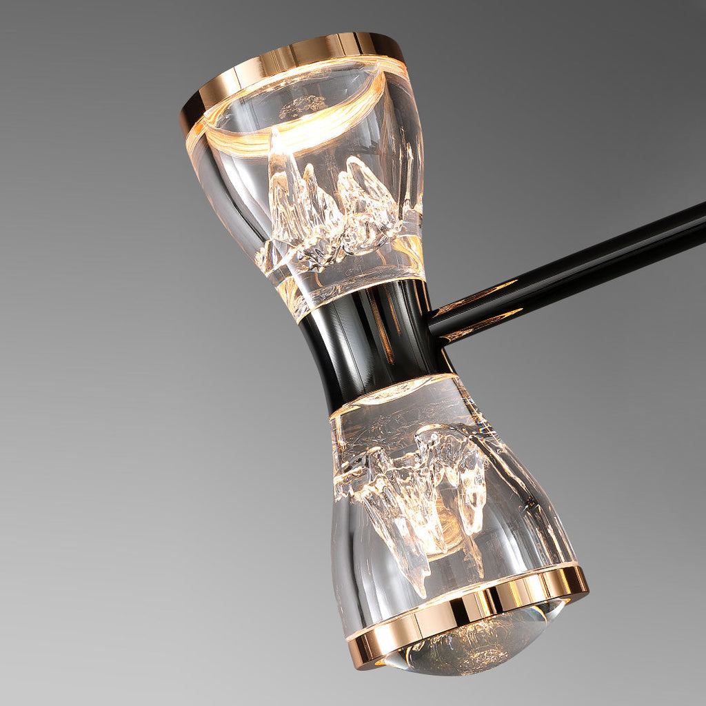 Orvelion Lustre de Luxe Postmoderne en Acrylique et Métal LED en Forme de Nid d'Abeille - Neutralighting