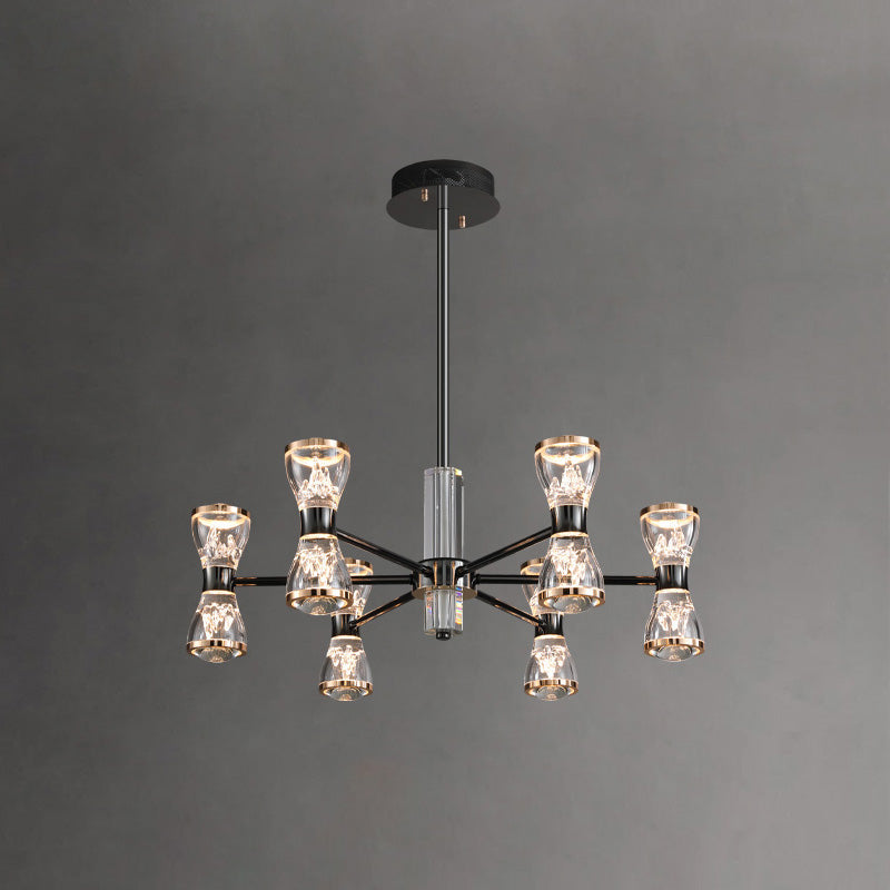 Orvelion Lustre de Luxe Postmoderne en Acrylique et Métal LED en Forme de Nid d'Abeille - Neutralighting