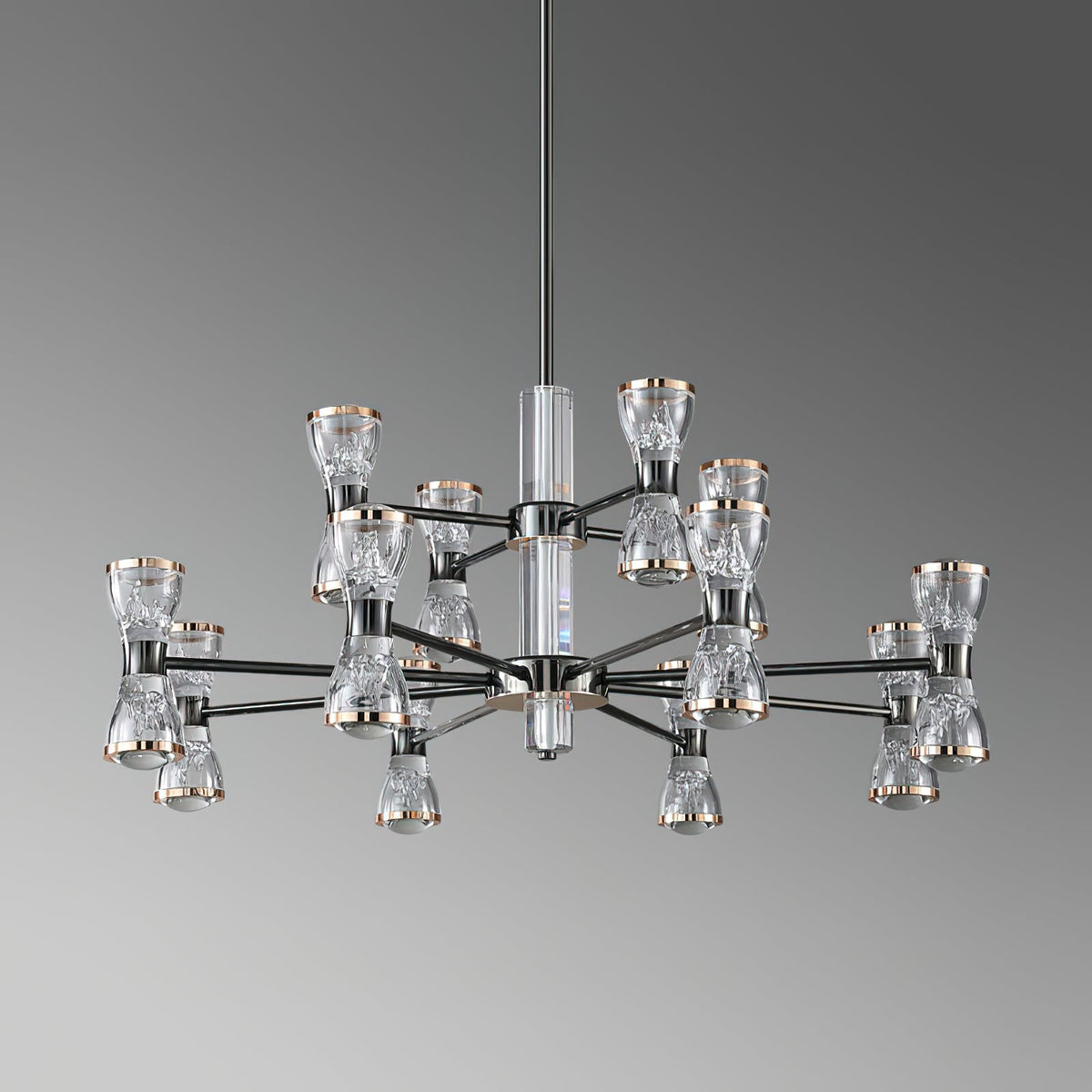 Orvelion Lustre de Luxe Postmoderne en Acrylique et Métal LED en Forme de Nid d'Abeille - Neutralighting