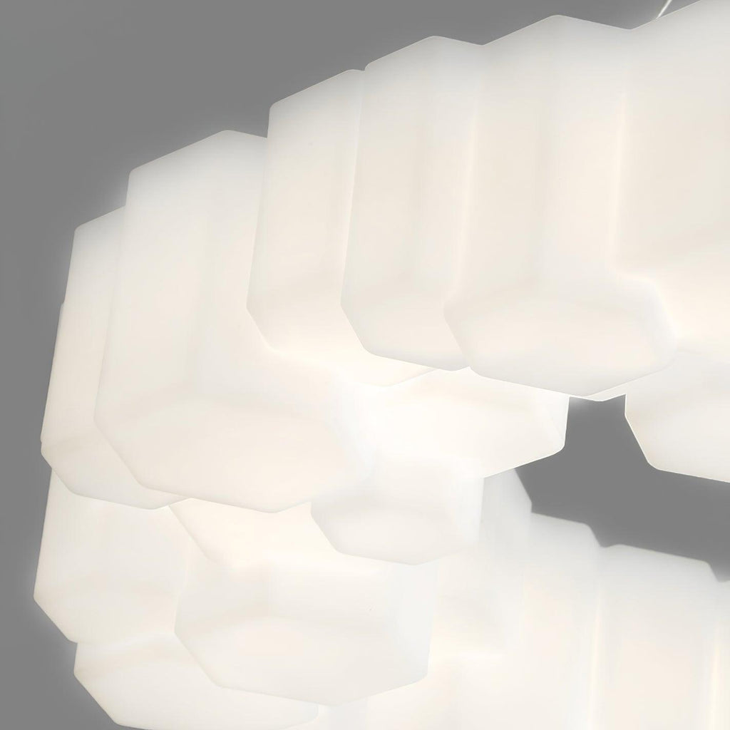 Lustra Chandelier Rayon de Miel Polycarbonate Blanc Brillant - Neutralighting