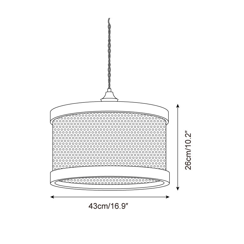 Gudon Lampe Suspendue en Rattan Tressé - Neutralighting
