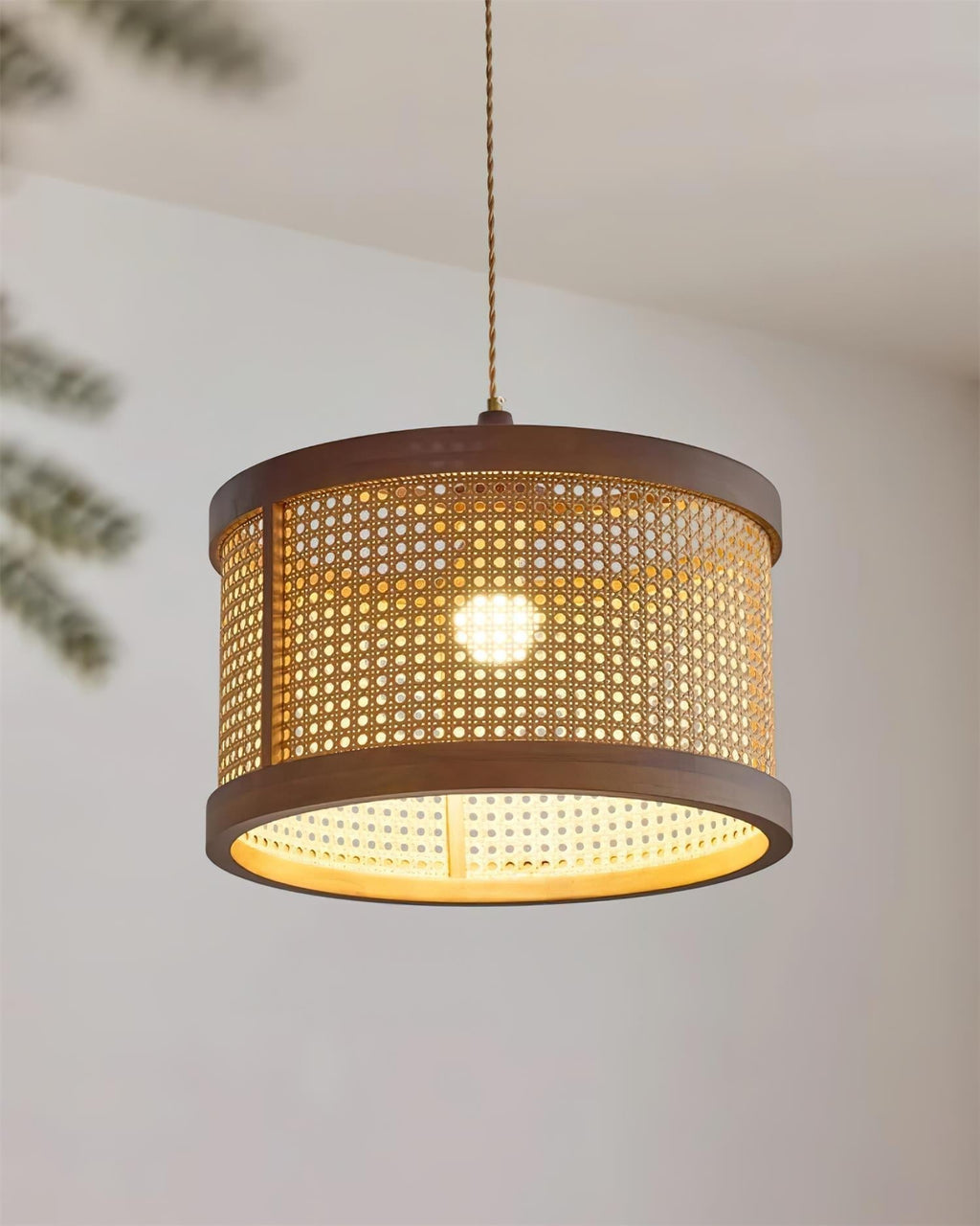 Gudon Lampe Suspendue en Rattan Tressé - Neutralighting