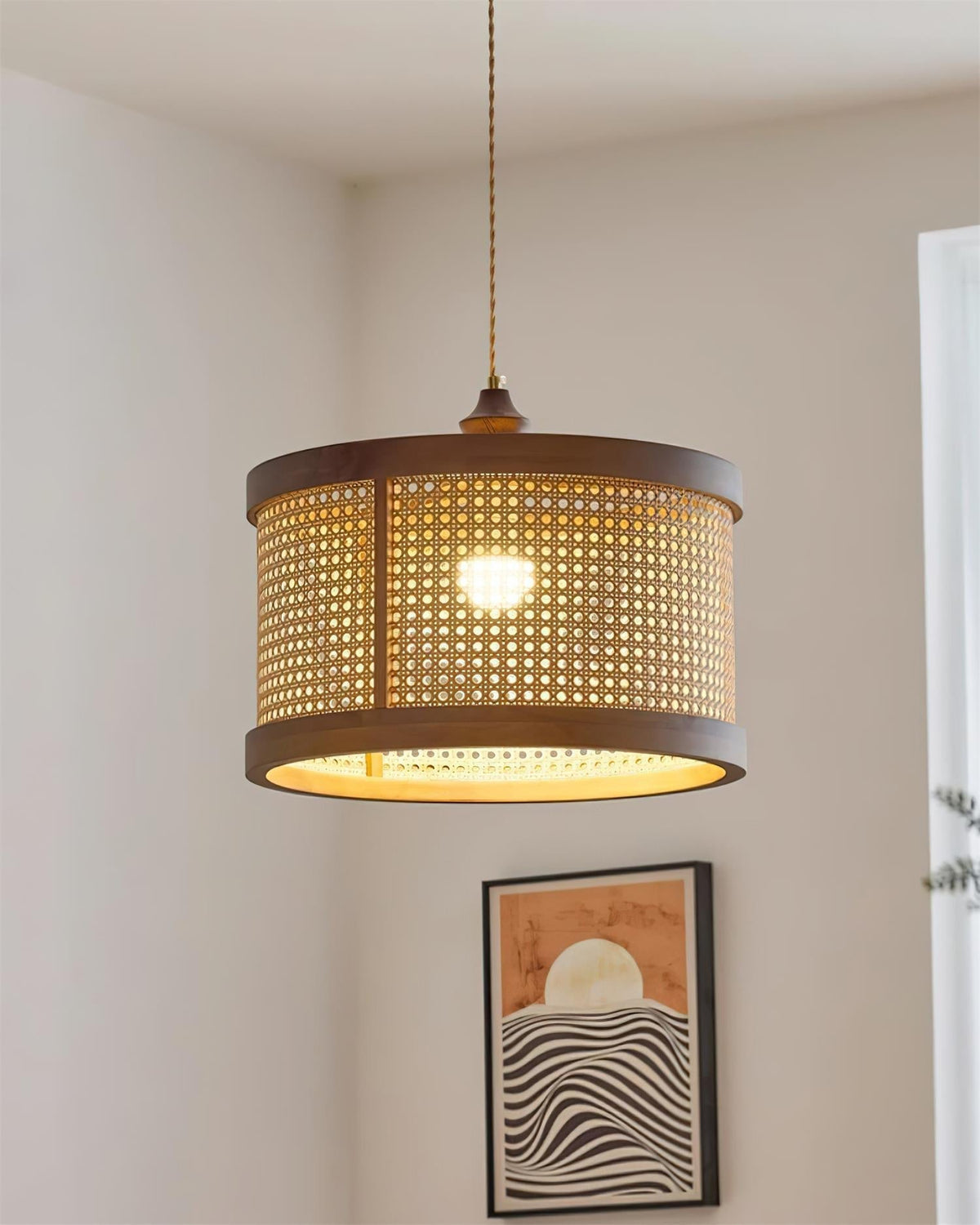 Gudon Lampe Suspendue en Rattan Tressé - Neutralighting