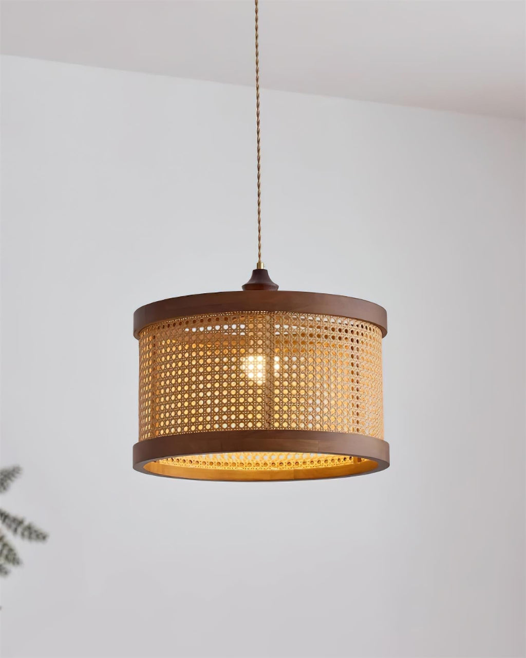 Gudon Lampe Suspendue en Rattan Tressé - Neutralighting