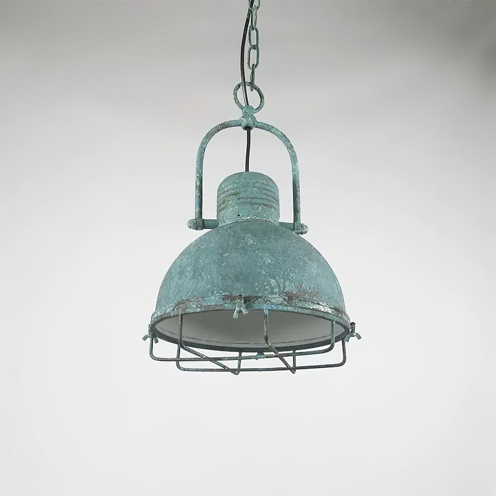 Hopedale Lampe Pendentive Métal Vert Antique Industriel Vintage - Neutralighting